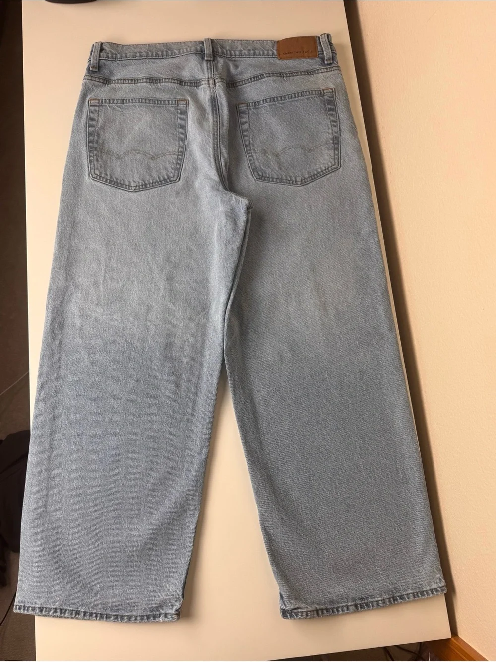 American Eagle EasyFlex Baggy Jeans Men’s 32x30, Medium-Light Wash Wide Leg